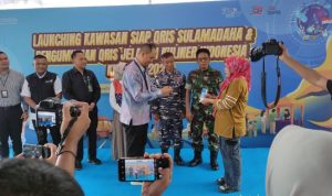 BI Malut launching SIAP QRIS kawasan wisata Pantai Sulamadaha, Ternate. (Dok: kalesang.id)