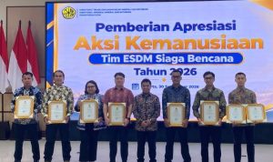 NHM Terima Penghargaan Aksi Kemanusiaan Tim ESDM Siaga Bencana 2026. (Foto: Departemen Komunikasi NHM)